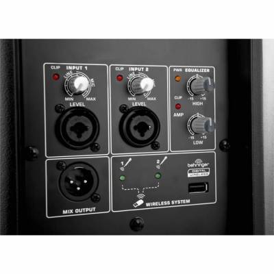 Eurolive B115D 1000 Watt 2 Yollu Aktif Kablosuz Mikrofon Seçenekli Kabin - 9