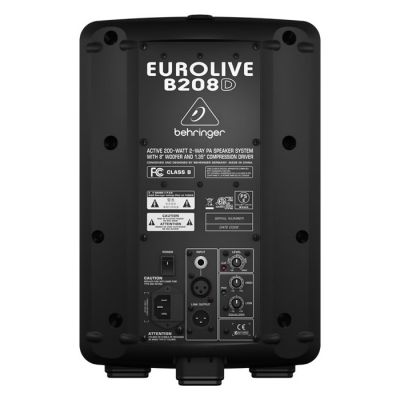 Eurolive B208D 200 Watt 2 Yollu Aktif Kabin (Siyah)