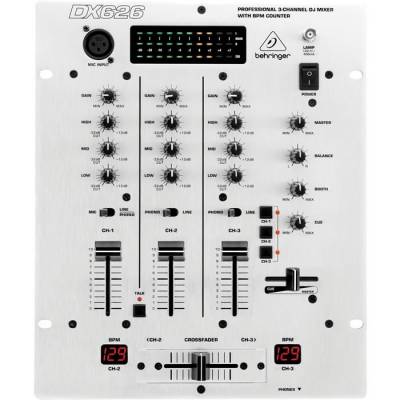 Pro Mixer DX 626 3 Kanallı Profesyonel Dj Mikseri - 1