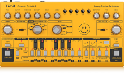 TD3-AM Analog Bass Line Synthesizer (Sarı) - 1