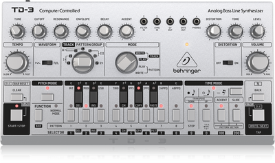 TD3-SR Analog Synthesizer (Gümüş) - 1