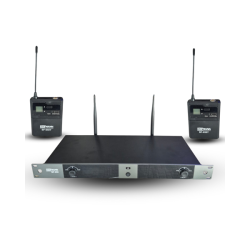 BF-650YY ÇİFT YAKA UHF 2X100 KANAL MİKROFON - Bofmann