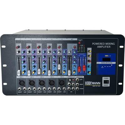 TKM 2000S 7 Kanal 2x1000 Watt Eko'lu Stereo Power Mi̇kser Ampli̇fi̇katör - 1