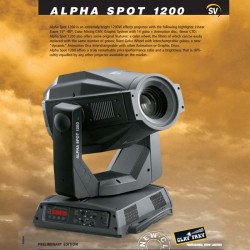 ALPHA SPOT 1200 Moving Head Işık - Thumbnail