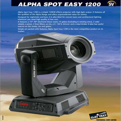 ALPHA SPOT EASY 1200 Moving Head Işık - 2
