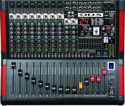 D 12 P3000 FX 2x1500 Watt 12 Kanal Power Mixer