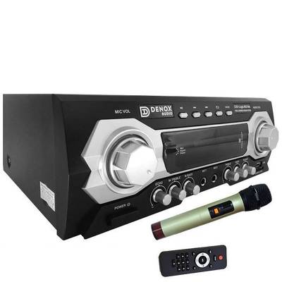 DXV-Logic 802 MIC 120 Watt Stereo Amfi 'kablosuz mikrofon ile - 2