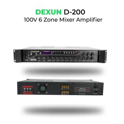 D 200 100V 3 Zone Mixer Amplifikatör - 1