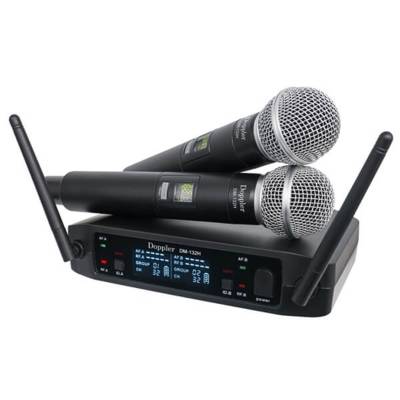 DM-132H Çift Anten Çift El Telsiz Mikrofon Seti