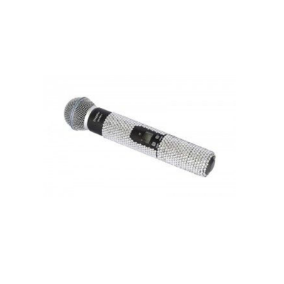 DM-500 El Gümüş Taşlı Mikrofon