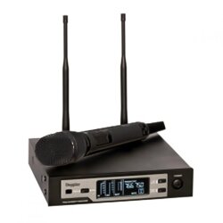 DM-801H Çift Anten Tek El Pro Dijital Telsiz Mikrofon Black, Gold - 2
