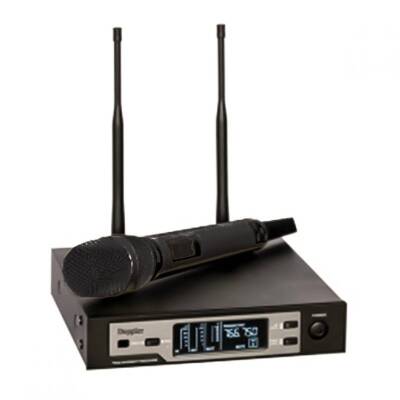DM-801H Çift Anten Tek El Pro Dijital Telsiz Mikrofon Black, Gold - 2