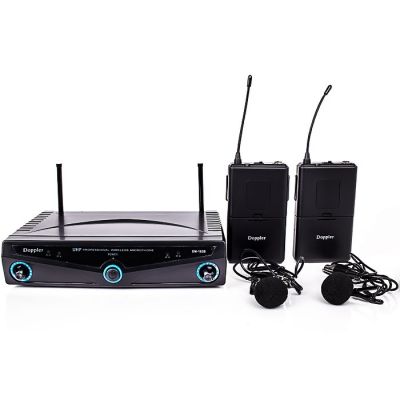 DM-102B 2 li Yaka Telsiz Mikrofon UHF Çift Anten - 1