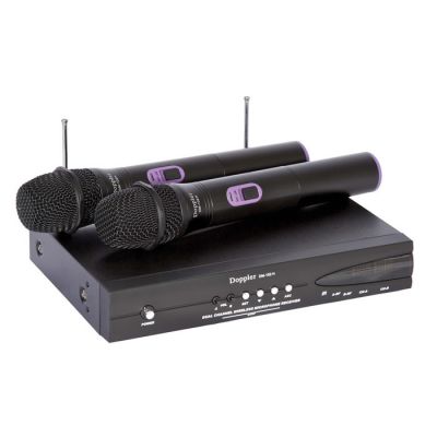DM-102H 2 li El Telsiz Mikrofon UHF Çift Anten - 1