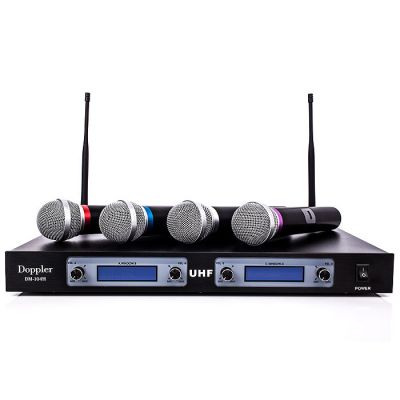 DM-104H 4 lü El Telsiz Mikrofon UHF Çift Anten - 1