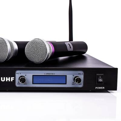 DM-104H 4 lü El Telsiz Mikrofon UHF Çift Anten - 5