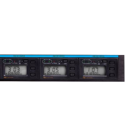 DM-404B 4lü Yaka Telsiz Mikrofon Çift Anten 9x8 Kanal Dijital - 3