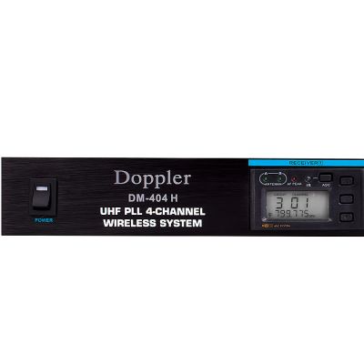 DM-404H 4lü El Telsiz Mikrofon Çift Anten 9x8 Kanal Dijital - 5