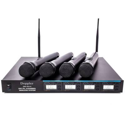DM-404H 4lü El Telsiz Mikrofon Çift Anten 9x8 Kanal Dijital - 1