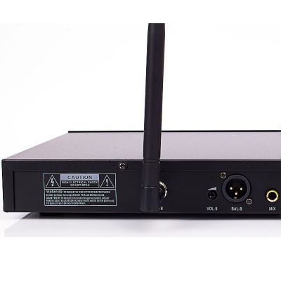 DM-502B 2li Yaka Telsiz Mikrofon Çift Anten 6x16 Kanal Dijital - 3