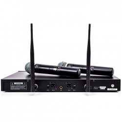 DM-502H 2li El Telsiz Mikrofon Çift Anten 6x16 Kanal Dijital - 4