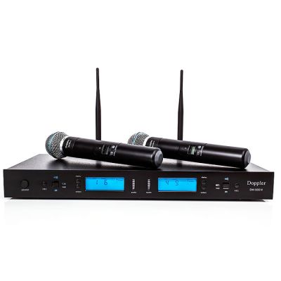 DM-502H 2li El Telsiz Mikrofon Çift Anten 6x16 Kanal Dijital