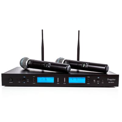 DM-502H 2li El Telsiz Mikrofon Çift Anten 6x16 Kanal Dijital - 1