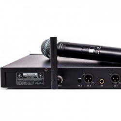 DM-502HB Tek El - Tek Yaka Telsiz Mikrofon Çift Anten 6x16 Kanal Dijital - Thumbnail