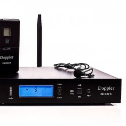 DM-502HB Tek El - Tek Yaka Telsiz Mikrofon Çift Anten 6x16 Kanal Dijital - 3
