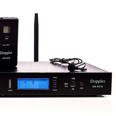 DM-502HB Tek El - Tek Yaka Telsiz Mikrofon Çift Anten 6x16 Kanal Dijital - 3