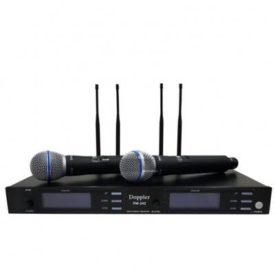 Doppler DM-242H 2 li Kablosuz El Mikrofonu - 1