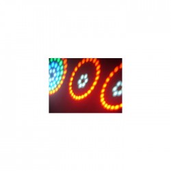 GEM Led 62x4 Adet RGB Sese Duyarlı Gobolu Işık - Thumbnail