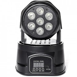 MICRO WASH 7x12 Watt Sese Duyarlı Işık (Disko) - 1