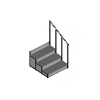 Dayamalı Merdiven - 3 Basamaklı