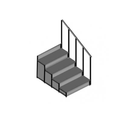 Dayamalı Merdiven - 4 Basamaklı