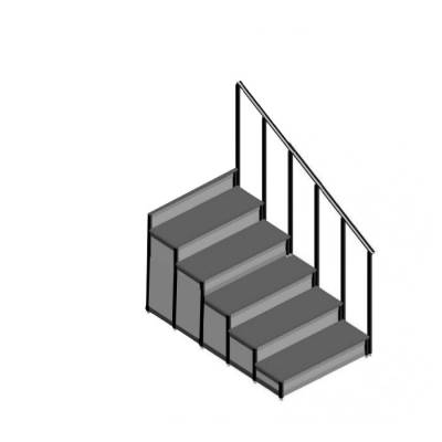Dayamalı Merdiven - 5 Basamaklı