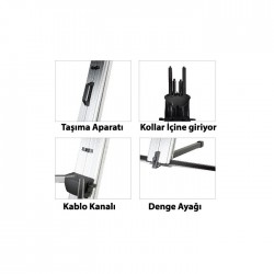 Uzay Klavye Standı (Mavi) - 2