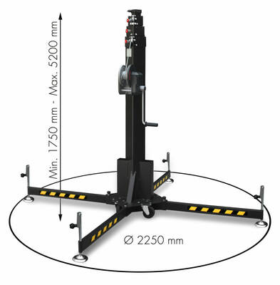 ELC - 780 280kg/5.2m Telescopic Lifting Tower
