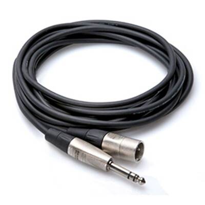 1/4'' TRS - XLR (M) Profesyonel Balanslı Kablo 5 m (HSX-015) - 1