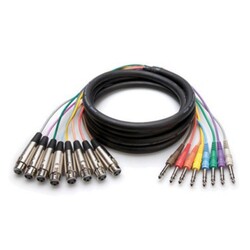 8'li TRS-XLRF Snake Kablo 2 m (STX-802F) - 1
