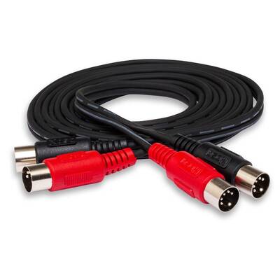 Çift 5-pin DIN (M) - 5-pin DIN (M) MIDI Kablosu 1 m (MID-201) - 1