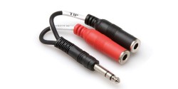 1/4'' TRS (M) <-> Dual 1/4'' TSF (F) Stereo Breakout kablo (Dişi) YPP-117 - HOSA