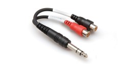 1/4&prime;&prime; TRS (M) <-> Dual RCA (F) Stereo Breakout kablo (Dişi) YPR-102 - HOSA