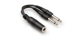 1/4'' TS (F) <-> Dual 1/4'' TS (M) Y-kablo (Erkek) Y-kablo YPP-106 - 1