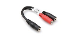 HOSA - 3.5 mm. TRS (F) <-> Dual 3.5 mm. TS (F) Stereo Breakout kablo (Dişi) YMM-379