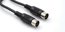 HOSA - 5-pin DIN (M) <-> 5-pin DIN (M) MIDI kablosu, 90 cm (Erkek) MID-303BK