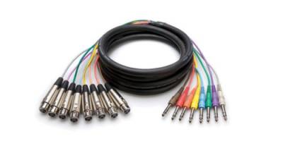 8′li TRS-XLRF Snake Kablo (5 mt) Hosa Snake Kablo (TRS <-> XLRF) STX-805F - 1