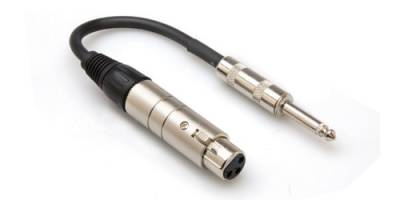 XLR (M) <-> 1/4&prime;&prime; TS (F) empedans bağdaştırıcı (Dişi) MIT-176 - 1