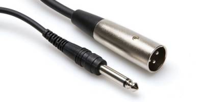 XLR (M) - 1/4'' TS (M) Balanssız kablo 1.5 mt(Erkek) PXM-105