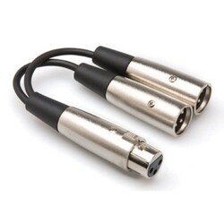 XLR (F) - Dual XLR (M) Y-Kablo (YXM-121) - 1